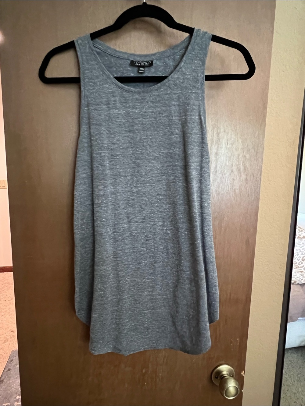 Grey Women's Tank Top by Topshop